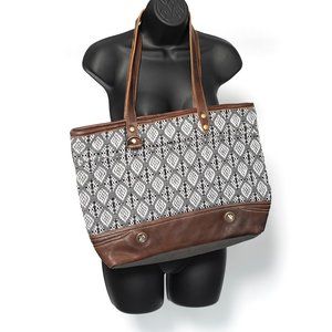 Myra Shoulder Bag | Upcycled + Leather